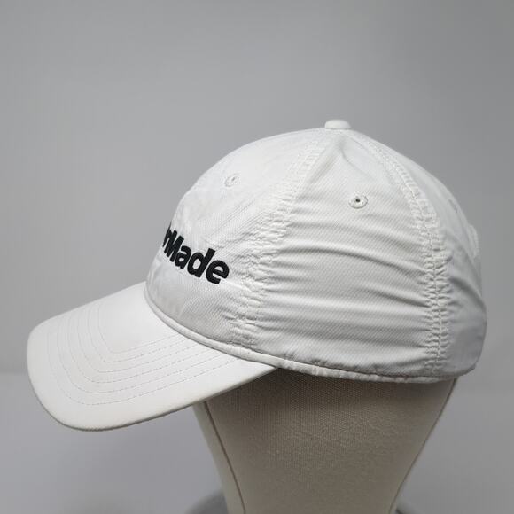 TaylorMade Strapback Hat Solid White One Size Vent Holes Outdoor - Picture 3 of 8